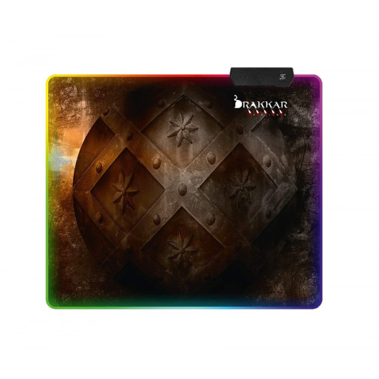 KONIX DRAKKAR PC Hetland L Színes RGB LED Gaming Egérpad 320x270mm (KX-DKP-L-HET-PC)