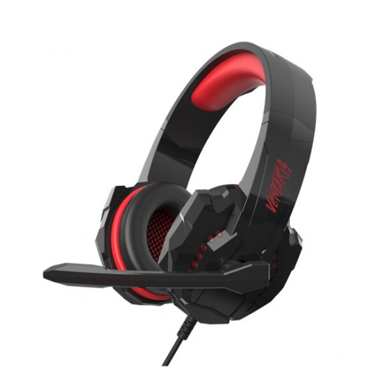 Ventaris H-600-R piros-fekete gamer headset
