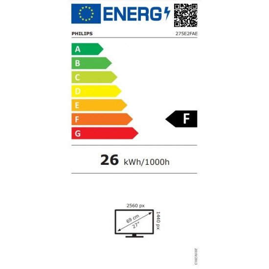 Philips 27'' 275E2FAE IPS LCD monitor - fekete (275E2FAE/00) Philips 27'' 275E2FAE IPS LCD monitor - fekete (275E2FAE/00)