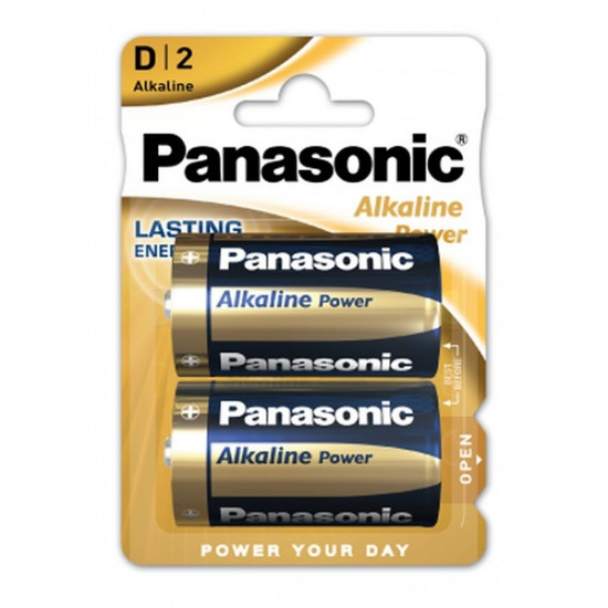 Panasonic LR20APB/2BP 1,5V D/góliát tartós alkáli elem 2 db/csomag Panasonic LR20APB/2BP 1,5V D/góliát tartós alkáli elem 2 db/csomag