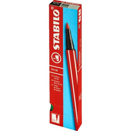 Stabilo Pen 68 10db/csomag zöld rostirón (68/36B10) Stabilo Pen 68 10db/csomag zöld rostirón (68/36B10)