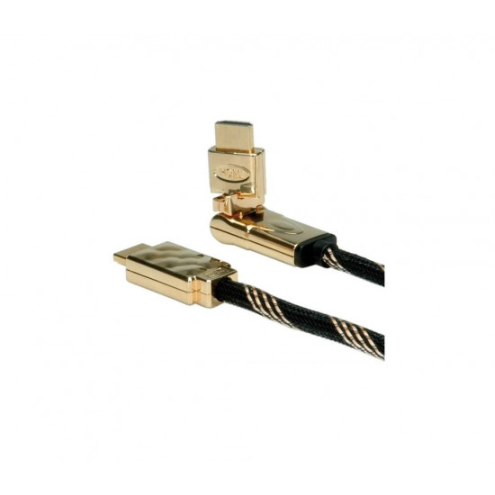 ROLINE kábel HDMI Ethernet, Premium, 360° csatlakozó , M/M 2.0m ROLINE kábel HDMI Ethernet, Premium, 360° csatlakozó , M/M 2.0m