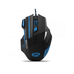 Esperanza MX201 WOLF optikai egér fekete-kék USB (EGM201B)