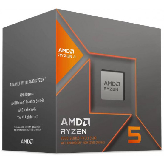 AMD Ryzen 5 8600G 4.3GHz/6C/16M AMD Radeon 760M Ryzen AI BOX processzor AMD Ryzen 5 8600G 4.3GHz/6C/16M AMD Radeon 760M Ryzen AI BOX processzor