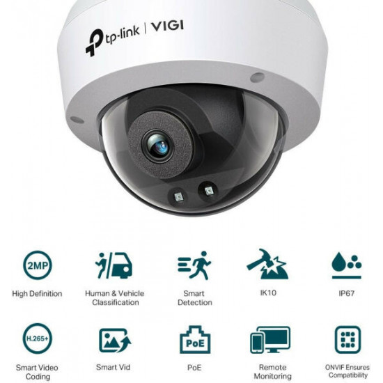 TP-LINK IP Kamera kültéri éjjellátó 2 Megapixel, 4mm Objektív, VIGI C220I(4mm)