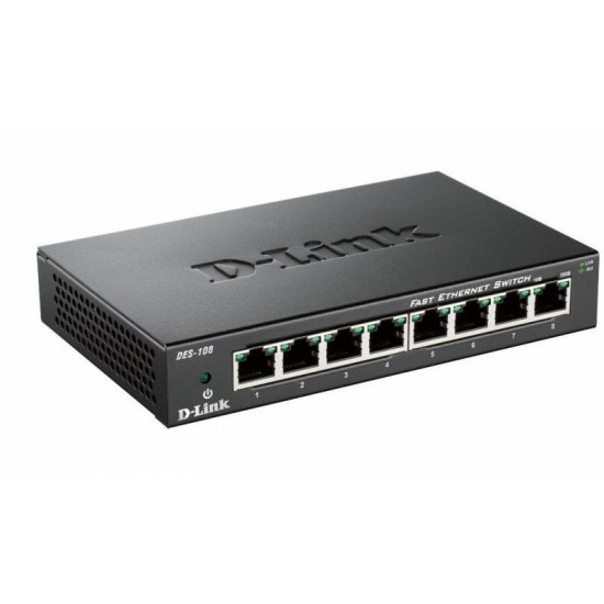 D-Link DES-108 10/100Mbit 8 portos switch D-Link DES-108 10/100Mbit 8 portos switch