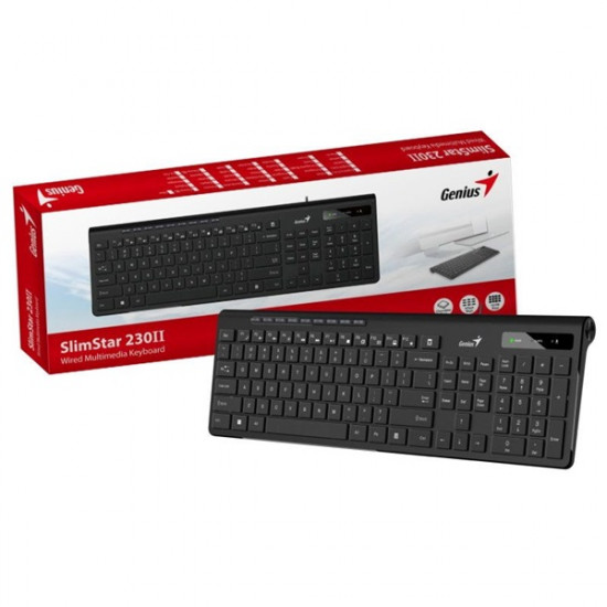 Genius SlimStar 230 II USB vezetékes fekete billentyűzet (31310048404) Genius SlimStar 230 II USB vezetékes fekete billentyűzet (31310048404)