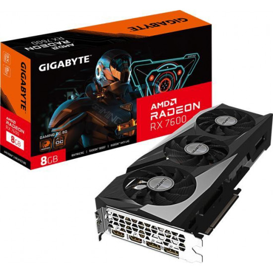Gigabyte Radeon RX 7600 8GD Gaming OC 8G videokártya Gigabyte Radeon RX 7600 8GD Gaming OC 8G videokártya