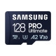 SAMSUNG 128GB PRO Ultimate microSD, Class 10, V30, A2, Grade 3 (U3), R200/W130 Memóriakártya SAMSUNG 128GB PRO Ultimate microSD, Class 10, V30, A2, Grade 3 (U3), R200/W130 Memóriakártya