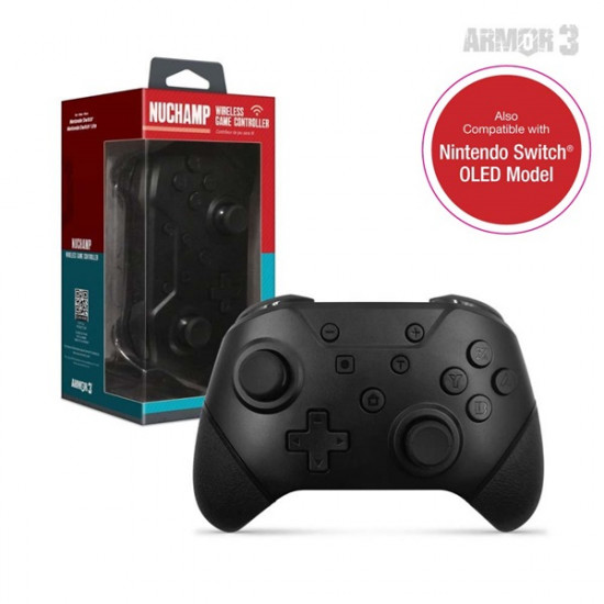 ARMOR3 NUCHAMP Nintendo Switch Kiegészítő Vezeték nélküli kontroller, Fekete ARMOR3 NUCHAMP Nintendo Switch Kiegészítő Vezeték nélküli kontroller, Fekete