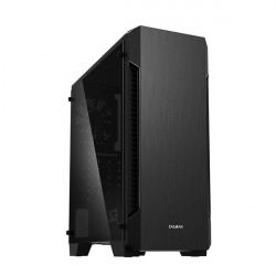 Zalman S3 TG táp nélküli ablakos ház fekete