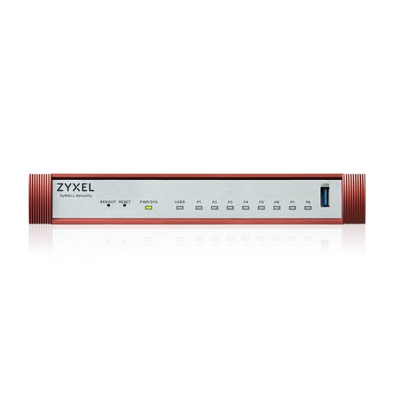 ZYXEL USGFLEX100H-EU0102F Tűzfal 8x1-GbE port + 1xUSB 3.0 + 1xkonzol port + 1 év Security Bundle