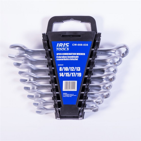 IRIS TOOLS CW-008-035 8 darabos kombinált csavarkulcs készlet IRIS TOOLS CW-008-035 8 darabos kombinált csavarkulcs készlet