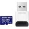 SAMSUNG 128GB PRO Plus + Reader microSDXC 128GB, CLASS 10, UHS-I, U3, V30, A2, R180/W130 Memóriakártya