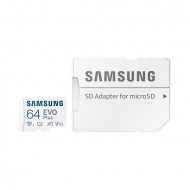 Samsung 64GB SD micro EVO Plus (SDXC Class10 UHS-I) (MB-MC64SA/EU) memória kártya adapterrel