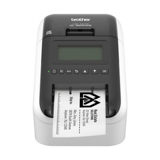 BROTHER Címkenyomtató QL-820NWBC, asztali, thermál, 2 színű nyomtatás, WiFi/LAN/Bluetooth/USB, 148mm/mp, 300dpi, BROTHER Címkenyomtató QL-820NWBC, asztali, thermál, 2 színű nyomtatás, WiFi/LAN/Bluetooth/USB, 148mm/mp, 300dpi,