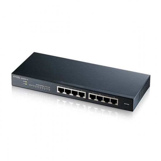 ZYXEL GS1900-8-EU0102F Switch 8x1000Mbps, Fémházas, Menedzselhető (8GbE port) ZYXEL GS1900-8-EU0102F Switch 8x1000Mbps, Fémházas, Menedzselhető (8GbE port)