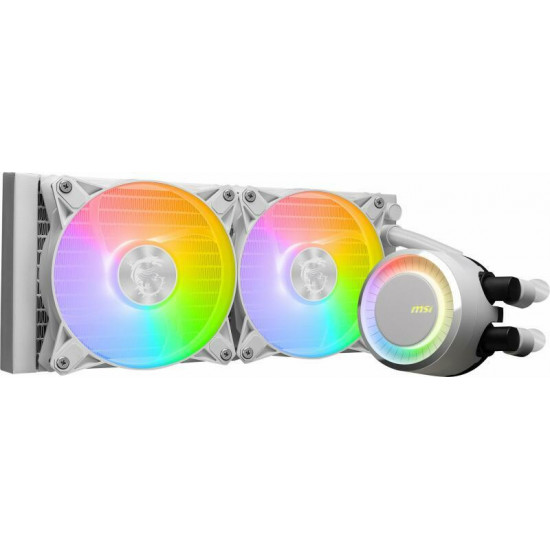 MSI CPU hűtő Coreliquid E240 2xARGB (vízhűtés), Univerzális, Fehér MSI CPU hűtő Coreliquid E240 2xARGB (vízhűtés), Univerzális, Fehér