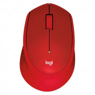 Logitech M330 SILENT PLUS vezeték nélküli optikai egér piros (910-004911)