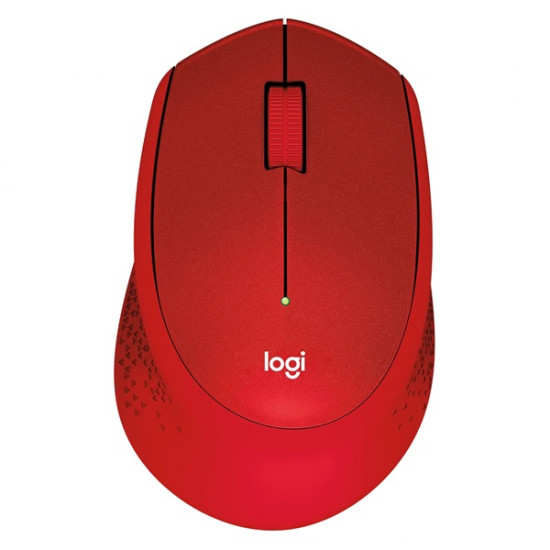 Logitech M330 SILENT PLUS vezeték nélküli optikai egér piros (910-004911)