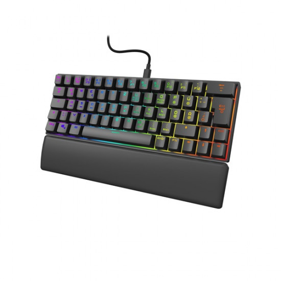 uRAGE by HAMA 217828, GAMING URAGE EXODUS 760TKL MECHANIKUS MINI BILLENTYŰZET, RGB, RED SWITCH, FEKETE (13217828)