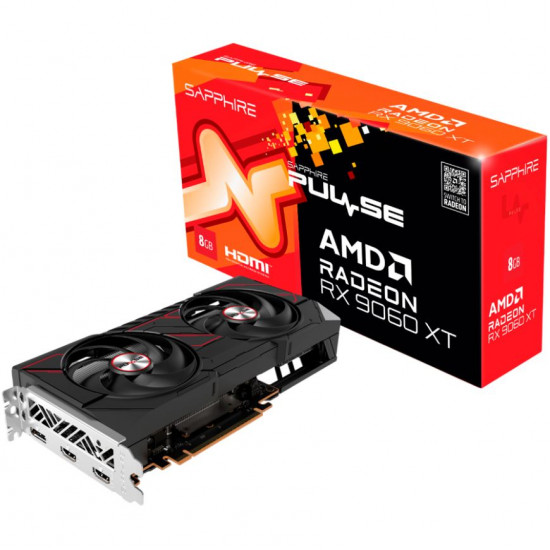 Sapphire RX 9060 XT 8GD6 Pulse videokártya Sapphire RX 9060 XT 8GD6 Pulse videokártya