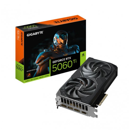 Gigabyte RTX 5060 Ti Windforce 8GB videokártya Gigabyte RTX 5060 Ti Windforce 8GB videokártya