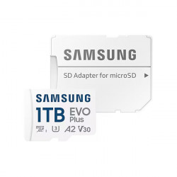 SAMSUNG EVO Plus 1TB microSDXC kártya, UHS-1, U3, V30, A2, + SD Adapter, R160/W Memóriakártya