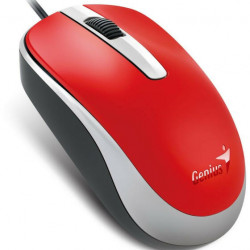 GENIUS Vezetékes egér optikai DX-120, USB, 1000dpi, Piros (DX_120_USB_RED)