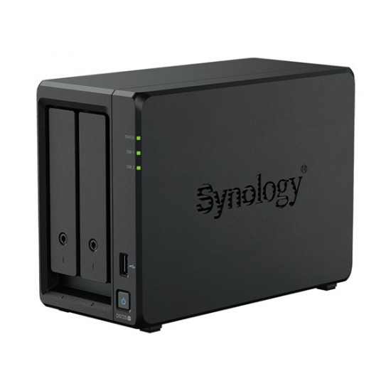 SYNOLOGY DS725+ AMD Ryzen R1600 2x2,6GHz, 4GB DDR4 ECC RAM, 1x1Gbps, 1x2,5Gbps 1xUSB3.2Gen1 - NAS 2 fiókos SYNOLOGY DS725+ AMD Ryzen R1600 2x2,6GHz, 4GB DDR4 ECC RAM, 1x1Gbps, 1x2,5Gbps 1xUSB3.2Gen1 - NAS 2 fiókos