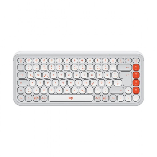 Logitech 920-013072 POP Icon Keys US vezeték nélküli piszkosfehér/narancssárga billentyűzet Logitech 920-013072 POP Icon Keys US vezeték nélküli piszkosfehér/narancssárga billentyűzet