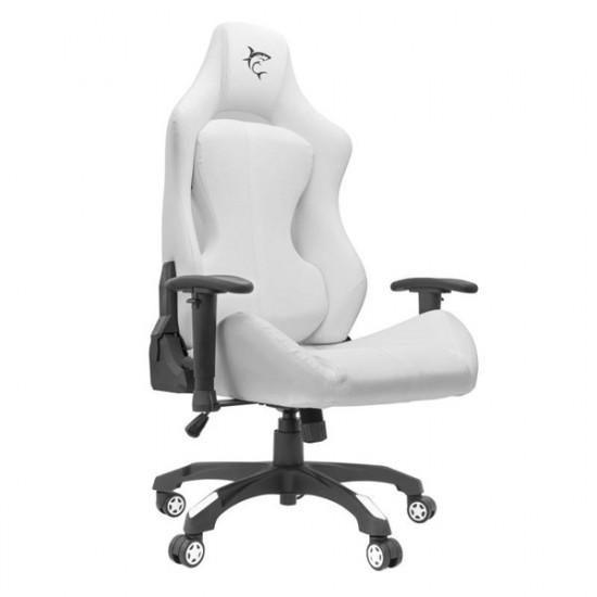 WHITE SHARK MONZA-W GAMER szék fehér, puha nyak és fej párna, lélegző felület, 120 kg- ig (WS MONZA-W)