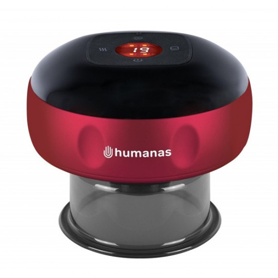 HUMANAS BB01 vákumterápiás masszázskészülék, fűtés funkció, 12 fokozat, gyulladáscsökkentő, fájdalomcsillapító, piros HUMANAS BB01 vákumterápiás masszázskészülék, fűtés funkció, 12 fokozat, gyulladáscsökkentő, fájdalomcsillapító, piros