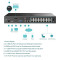 TP-LINK Video Recorder 16 csatornás POE+, VIGI NVR2016H-16P