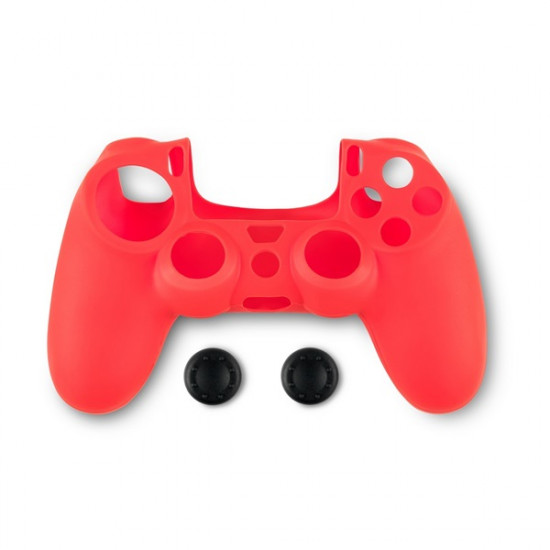 Spartan Gear 2808144 PS4 kontroller szilikon skin piros + hüvelykujj csúszásgátló Spartan Gear 2808144 PS4 kontroller szilikon skin piros + hüvelykujj csúszásgátló
