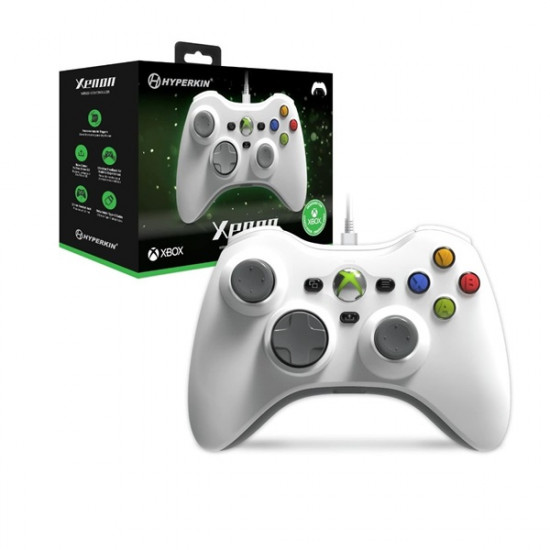 HYPERKIN Xenon Xbox Series|One/Windows 11|10 Xbox liszenszelt Vezetékes kontroller, Fehér