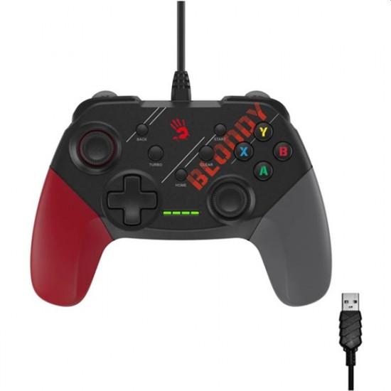 A4-Tech A4TJOY47404 Bloody GP30 PC/PS3/Android USB vezetékes fekete kontroller A4-Tech A4TJOY47404 Bloody GP30 PC/PS3/Android USB vezetékes fekete kontroller