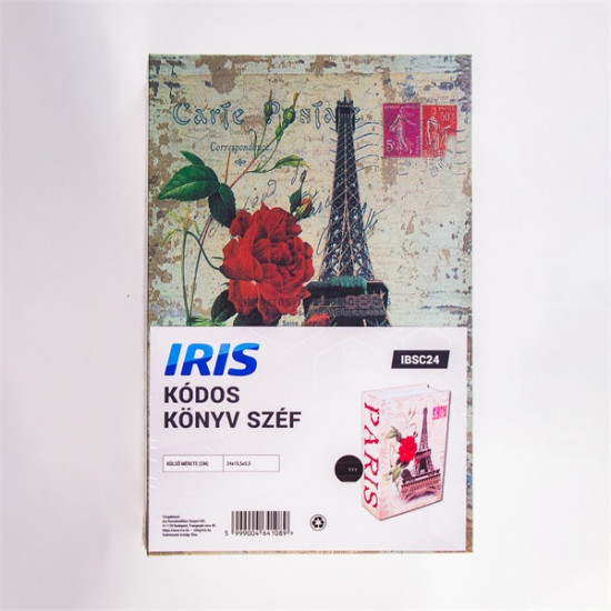 IRIS IBSC24 kóddal nyitható könyv széf 240x155x55mm IRIS IBSC24 kóddal nyitható könyv széf 240x155x55mm