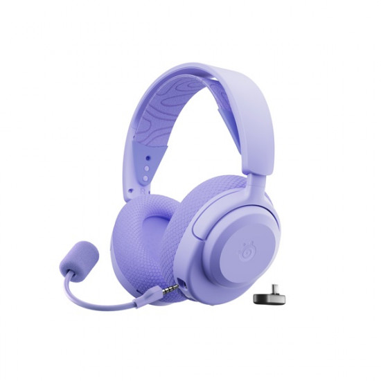 SteelSeries Arctis Nova 3X vezeték nélküli lila gamer headset