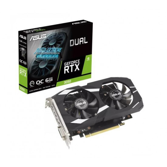 Asus RTX 3050 6GD6 Dual OC videokártya (DUAL-RTX3050-O6G) Asus RTX 3050 6GD6 Dual OC videokártya (DUAL-RTX3050-O6G)