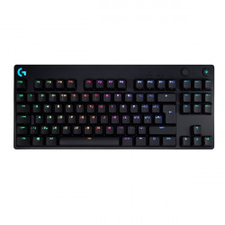 LOGITECH Billentyűzet - G Pro Lightspeed RGB Mechanikus Gaming Vezetékes TKL HUN, Fekete Gravírozott (920-009426)