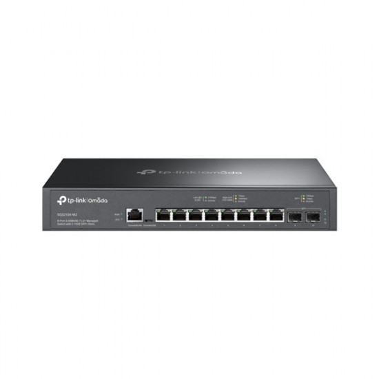 TP-LINK SG3210X-M2 Switch 8x2.5Gbps + 2x10G SFP+ + 1xkonzol port + 1xMicro-USB port, Menedzselhető Rackes TP-LINK SG3210X-M2 Switch 8x2.5Gbps + 2x10G SFP+ + 1xkonzol port + 1xMicro-USB port, Menedzselhető Rackes
