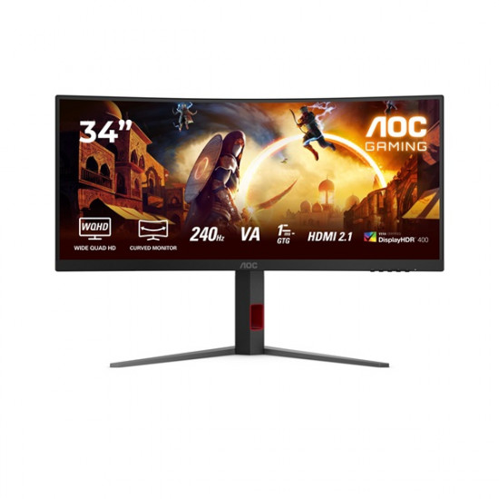 AOC Ívelt Gaming 240Hz monitor 34