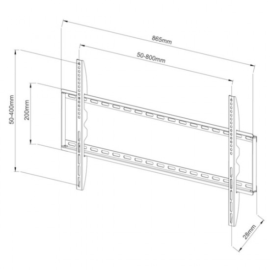 TECHLY ICA-PLB 162XL fix fali konzol, 42-80 TECHLY ICA-PLB 162XL fix fali konzol, 42-80
