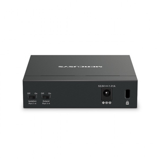 MERCUSYS MS105GP Switch 5x1000Mbps (4xPOE+), Fémháza Asztali MERCUSYS MS105GP Switch 5x1000Mbps (4xPOE+), Fémháza Asztali
