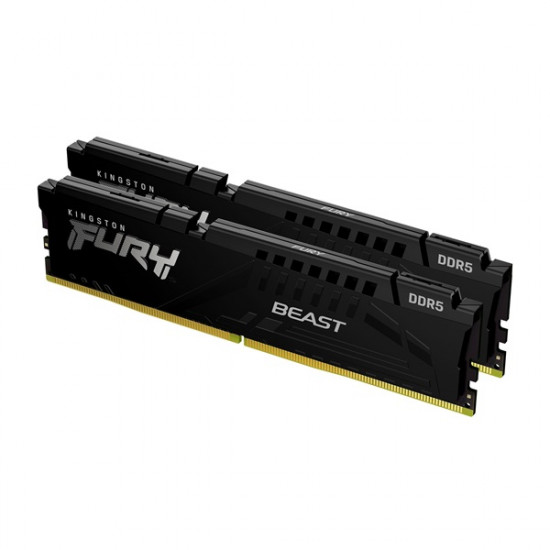 KINGSTON FURY Beast 64GB 6000MT/s CL30 DIMM (Kit of 2) Black EXPO Memória DDR5 KINGSTON FURY Beast 64GB 6000MT/s CL30 DIMM (Kit of 2) Black EXPO Memória DDR5