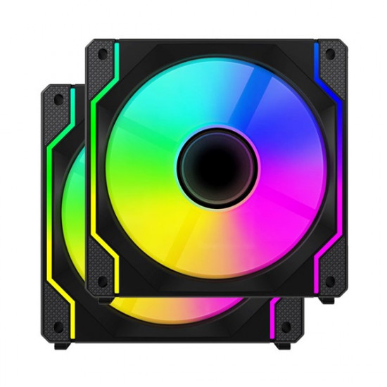 Ventaris VGCF120-2F Tempest RGB számítógép ventilátor 2/CS Ventaris VGCF120-2F Tempest RGB számítógép ventilátor 2/CS