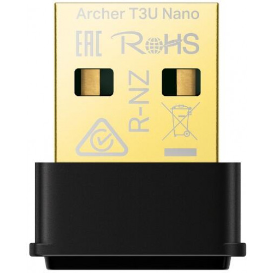 TP-LINK Wireless Adapter USB Dual Band AC1300, Archer T3U NANO TP-LINK Wireless Adapter USB Dual Band AC1300, Archer T3U NANO