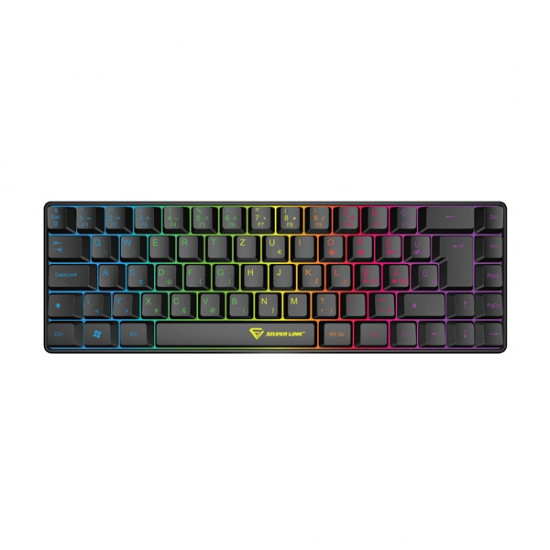 SILVERLINE gamer vezetékes billentyűzet, kompakt, RGB világítás, HU (KB68) SILVERLINE gamer vezetékes billentyűzet, kompakt, RGB világítás, HU (KB68)