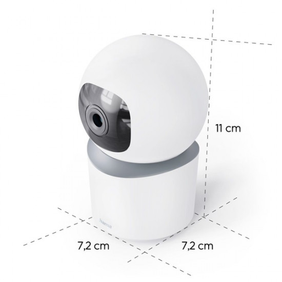 Hama 1080P éjjellátó beltéri okos WiFi kamera (00176652) Hama 1080P éjjellátó beltéri okos WiFi kamera (00176652)